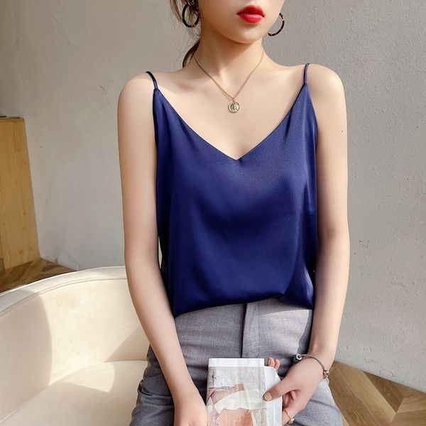 camisoles tanks v-neck silk women's underwear spring/summer full matching outerwear satin 230407, Black;white
camisoles tanks v-neck silk women's underwear spring/summer full matching outerwear satin 230407, Black;white