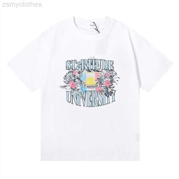 men's t-shirts rhude flag flower print double yarn cotton casual loose short sleeved t-shirts for men and women, White;black
men's t-shirts rhude flag flower print double yarn cotton casual loose short sleeved t-shirts for men and women, White;black