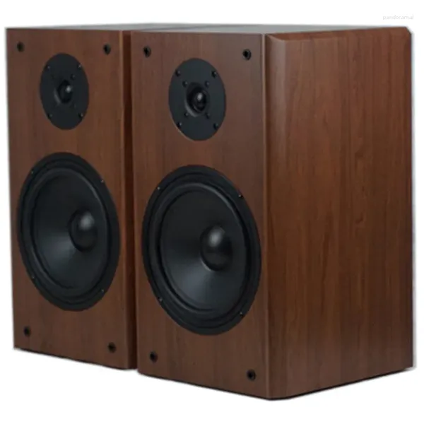 Image of Combination Speakers 8 Inch 8ohm Bookshelf Speaker Two-Way HiFi Passive Fever Wooden Surround Home Theater Sound Box