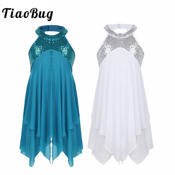 dancewear tiaobug girls halter sequin backless ballet dance leotard dress kids teens lyrical contemporary dance costume gymnastics leotard 2, Blue
dancewear tiaobug girls halter sequin backless ballet dance leotard dress kids teens lyrical contemporary dance costume gymnastics leotard 2, Blue