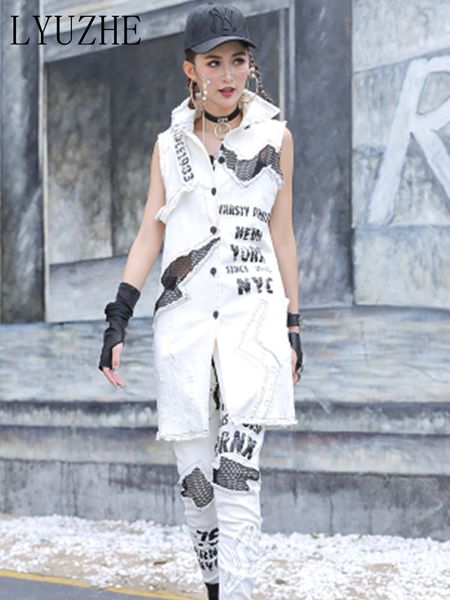 women s two piece pants lyuzhe 2023 spring summer white denim suit punk style dress medium and long waistcoat harlan two piece lwl984 230407
women s two piece pants lyuzhe 2023 spring summer white denim suit punk style dress medium and long waistcoat harlan two piece lwl984 230407