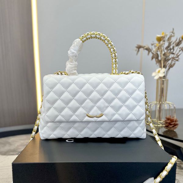 22p women designer co handle flap shoulder bag handheld tote knitting handle matelasse chain lambskin leather crossbody gold metal hardware
22p women designer co handle flap shoulder bag handheld tote knitting handle matelasse chain lambskin leather crossbody gold metal hardware