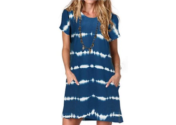 casual dresses women's summer t-shirt dress loose short sleeve belted waist with pocket, Black;gray
casual dresses women's summer t-shirt dress loose short sleeve belted waist with pocket, Black;gray