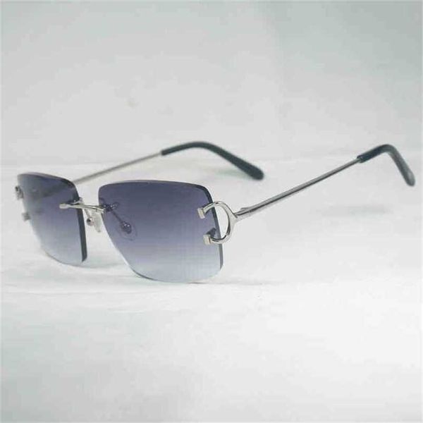 2023 designer glasses new vintage rimless square c wire sunglasses men oculos shadow metal frame gafas for women beaching driving, White;black
2023 designer glasses new vintage rimless square c wire sunglasses men oculos shadow metal frame gafas for women beaching driving, White;black