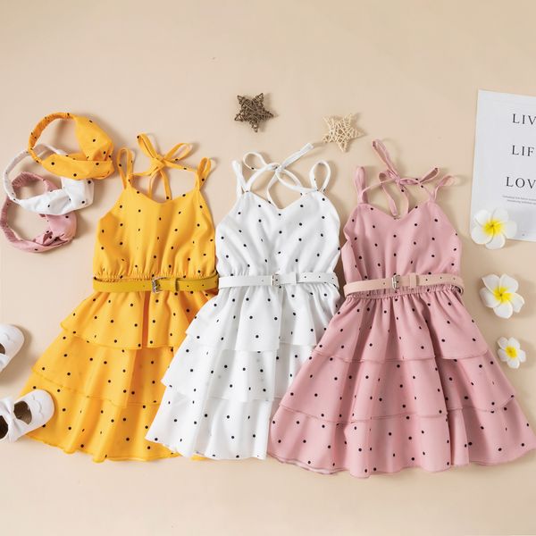 girl's dresses elegant little girl's summer dress v-neck sleeveless elastic waist with multiple round dots with a worn headband an, Red;yellow
girl's dresses elegant little girl's summer dress v-neck sleeveless elastic waist with multiple round dots with a worn headband an, Red;yellow