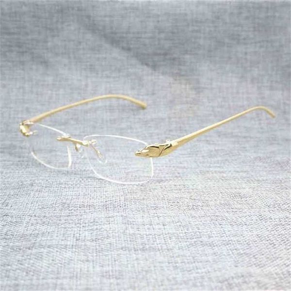 2023 designer glasses model men titanium alloy frames rimless square eyeglasses clear lens optical gold frame eyewear for reading 221s sungl, White;black
2023 designer glasses model men titanium alloy frames rimless square eyeglasses clear lens optical gold frame eyewear for reading 221s sungl, White;black
