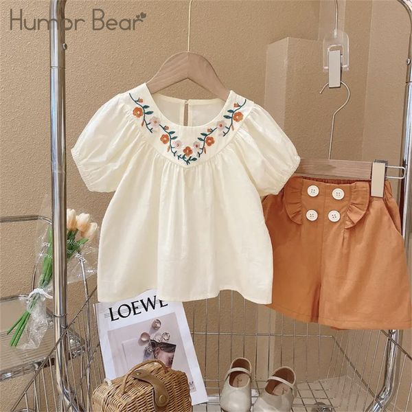 clothing sets humor bear girls set summer short sleeved embroidery solid ruffle shorts 2pcs casual toddler clothes 230407, White
clothing sets humor bear girls set summer short sleeved embroidery solid ruffle shorts 2pcs casual toddler clothes 230407, White