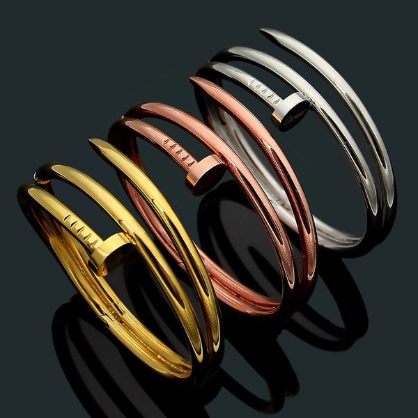 2023 brand classic cuff bangle fashion new double layer nail bracelet for women fashion couple love bracelet designer jewelry, Black
2023 brand classic cuff bangle fashion new double layer nail bracelet for women fashion couple love bracelet designer jewelry, Black