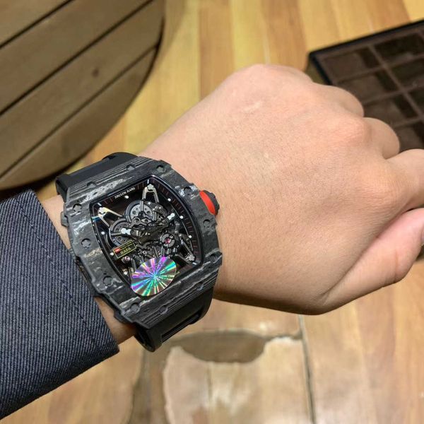 luxury milles business leisure richards hollow carbon fiber technology grand fashion men's fully automatic mechanical watch lightweight, Slivery;black
luxury milles business leisure richards hollow carbon fiber technology grand fashion men's fully automatic mechanical watch lightweight, Slivery;black