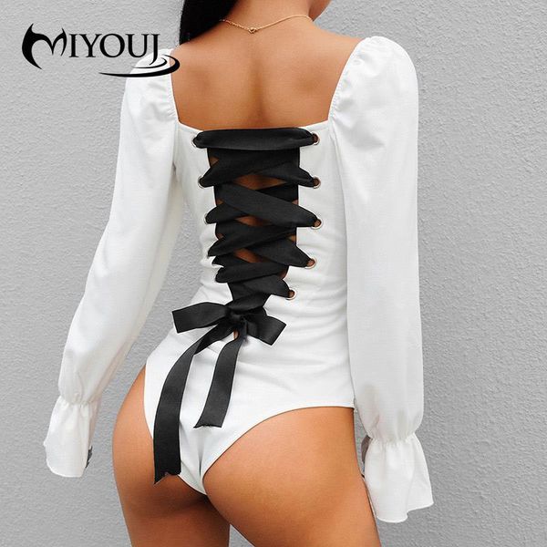 womens jumpsuits rompers miyouj fashion women bodysuit long sleeved shirt bubble sleeves clothes bodysuits back cross straps body black jump, Black;white
womens jumpsuits rompers miyouj fashion women bodysuit long sleeved shirt bubble sleeves clothes bodysuits back cross straps body black jump, Black;white