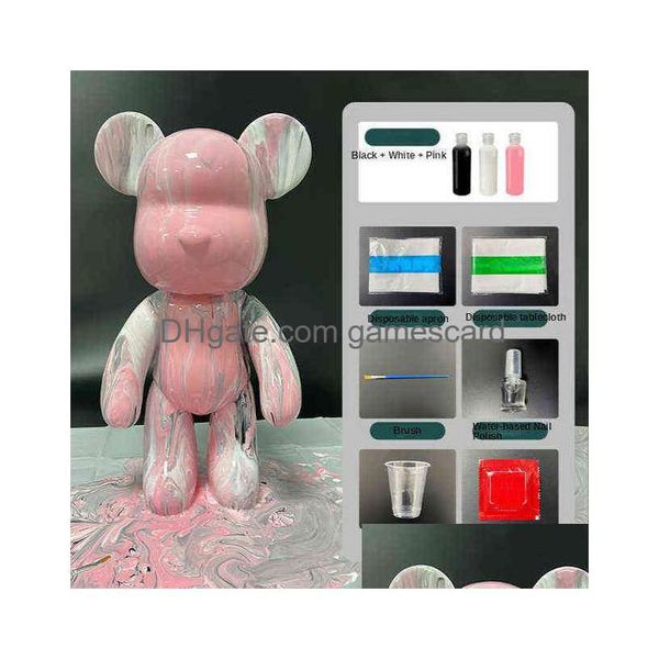 23Cm Blocks Fluid Violence Bear Set Handmade Diy Iti Bearbrick Statue Manual Parent-Child Toy Painted Violent Scpture T220730 Drop Del Dhqae brick
23Cm Blocks Fluid Violence Bear Set Handmade Diy Iti Bearbrick Statue Manual Parent-Child Toy Painted Violent Scpture T220730 Drop Del Dhqae brick