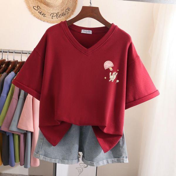 women's t-shirt ebaihui plus size t-shirt 100% cotton l-6xl t-shirt short sleeve women's summer simple cartoon print v-neck large, White
women's t-shirt ebaihui plus size t-shirt 100% cotton l-6xl t-shirt short sleeve women's summer simple cartoon print v-neck large, White
