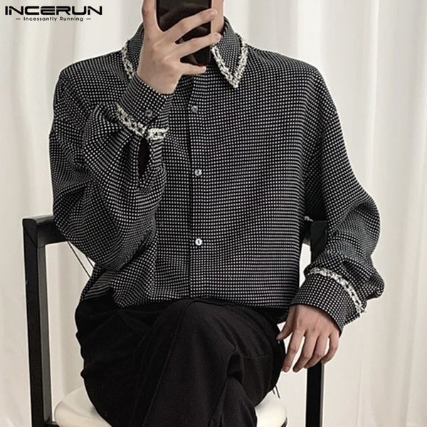 men s casual shirts 2023 fashion shirt plaid lapel long sleeve button streetwear clothing korean elegant leisure 5xl incerun 7 230407, White;black
men s casual shirts 2023 fashion shirt plaid lapel long sleeve button streetwear clothing korean elegant leisure 5xl incerun 7 230407, White;black