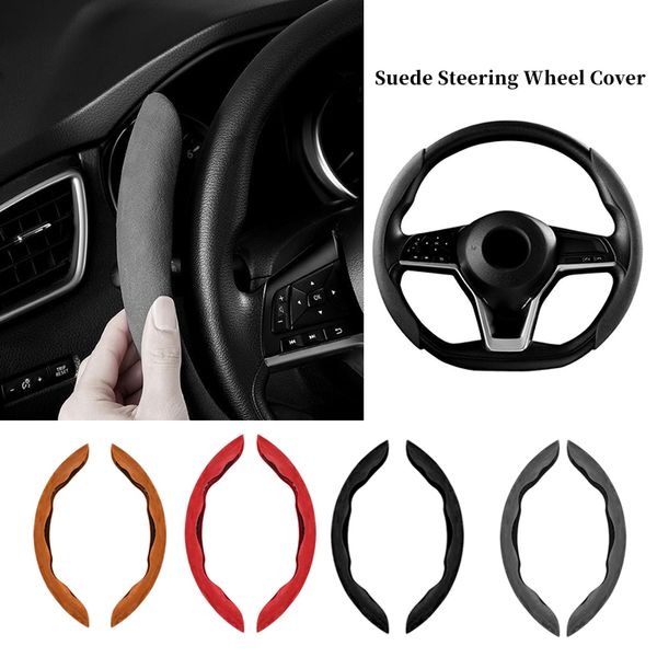 2pcs suede car steering wheel cover universal fur wheel booster protection cover non-slip auto truck interior accessories
2pcs suede car steering wheel cover universal fur wheel booster protection cover non-slip auto truck interior accessories