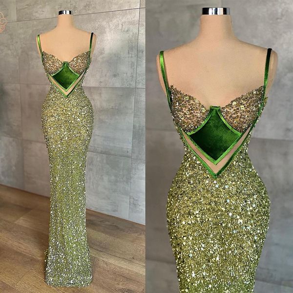 gorgeous mermaid prom dresses spaghetti sequined hollow feathers zipper backless floor length plus size custom made party dress vestido de n, Black
gorgeous mermaid prom dresses spaghetti sequined hollow feathers zipper backless floor length plus size custom made party dress vestido de n, Black