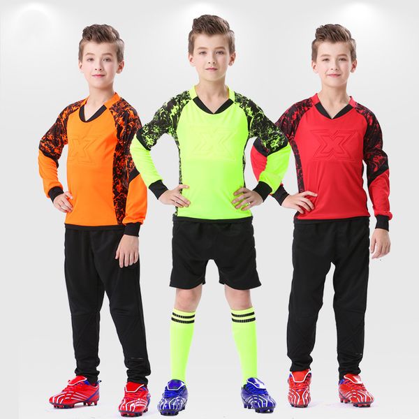 clothing sets children's goalkeeper jersey uniform boys and girls' football goalkeeper long sleeved sponge protection football goa, White
clothing sets children's goalkeeper jersey uniform boys and girls' football goalkeeper long sleeved sponge protection football goa, White