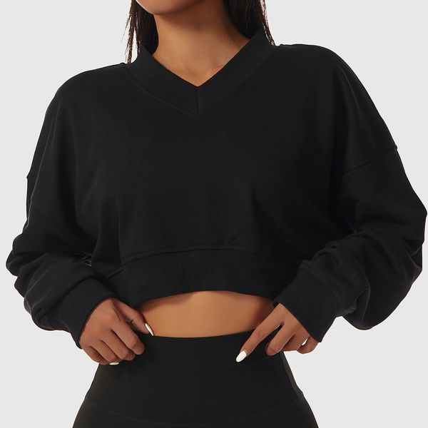 ll women's yoga long sleeve shirt crop solid color loose sports fitness v neck jogging sportswear breathable 3 colors
ll women's yoga long sleeve shirt crop solid color loose sports fitness v neck jogging sportswear breathable 3 colors