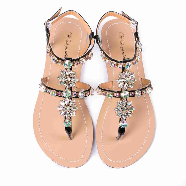 sandals new summer women casual t-strap sandals lady flat beach rhinestone shoes female shining bohemia flip flop slipper plus size y2304, Black
sandals new summer women casual t-strap sandals lady flat beach rhinestone shoes female shining bohemia flip flop slipper plus size y2304, Black