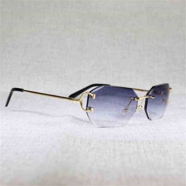2023 designer glasses new vintage rimless c wire sunglasses men eyewear women for summer diamond cutting clear glasses metal frame oculos ga, White;black
2023 designer glasses new vintage rimless c wire sunglasses men eyewear women for summer diamond cutting clear glasses metal frame oculos ga, White;black