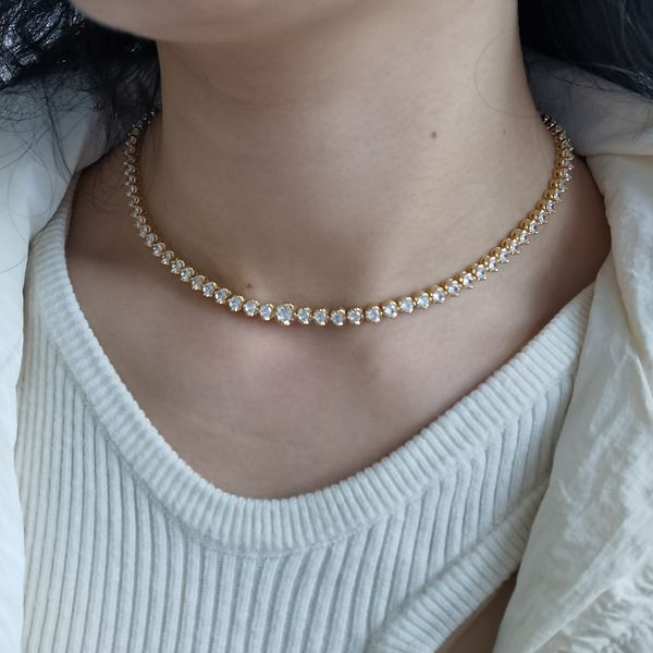 iced out hip hop necklace paved 5a cz tennis chain choker plated gold silver for women men wedding jewerly drop ship
iced out hip hop necklace paved 5a cz tennis chain choker plated gold silver for women men wedding jewerly drop ship