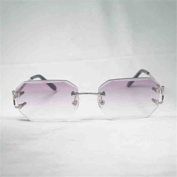 2023 designer glasses new vintage rimless c wire sunglasses men eyewear women for summer diamond cutting clear glasses metal frame oculos ga, White;black
2023 designer glasses new vintage rimless c wire sunglasses men eyewear women for summer diamond cutting clear glasses metal frame oculos ga, White;black