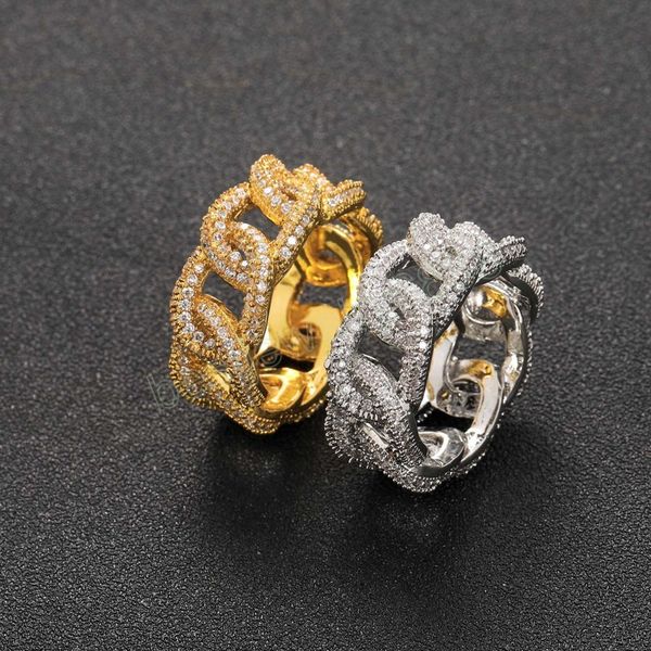 luxury stones male female rings gold bling hip hop zircon ring link chain exaggerated street artist ring for women men, Silver
luxury stones male female rings gold bling hip hop zircon ring link chain exaggerated street artist ring for women men, Silver