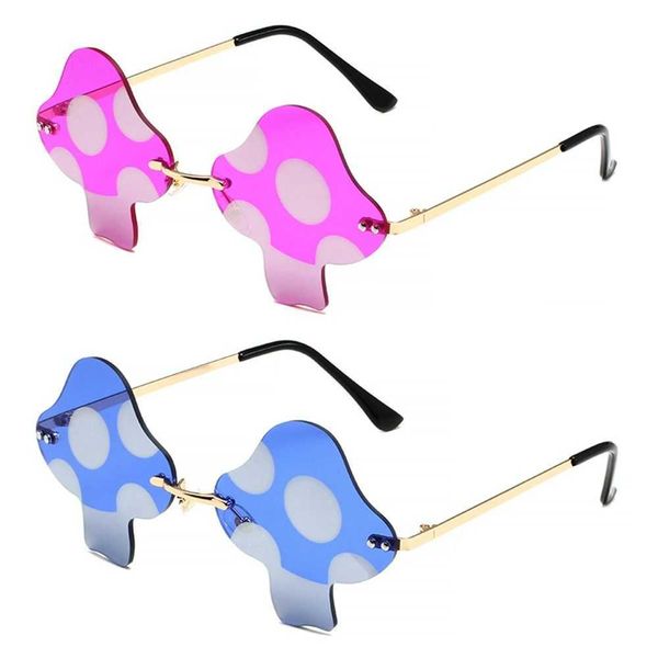 sunglasses mushroom shape sunglasses irregular rimless sun glasses trendy fun sunglasses for women men halloween party cosplay eyewear p2304, White;black
sunglasses mushroom shape sunglasses irregular rimless sun glasses trendy fun sunglasses for women men halloween party cosplay eyewear p2304, White;black
