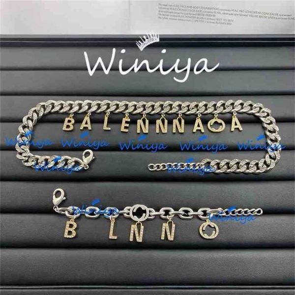 design necklace set necklace new letter diamond inlaid clavicle chain bracelet feminine temperament old fashion jewelry factory direct sales, Silver
design necklace set necklace new letter diamond inlaid clavicle chain bracelet feminine temperament old fashion jewelry factory direct sales, Silver