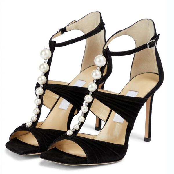 fashion women pump sandal london popular embellished sandals aura 95 made of suede leather italy senior peeps toes pearls double ankle desig, Black
fashion women pump sandal london popular embellished sandals aura 95 made of suede leather italy senior peeps toes pearls double ankle desig, Black