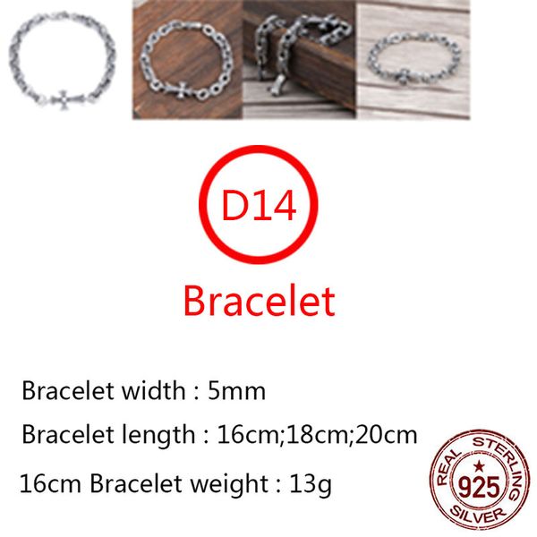 d14 s925 sterling silver bracelet hip hop street fashion couple jewelry personalized punk style solid cross flower letter lover gift, Golden;silver
d14 s925 sterling silver bracelet hip hop street fashion couple jewelry personalized punk style solid cross flower letter lover gift, Golden;silver