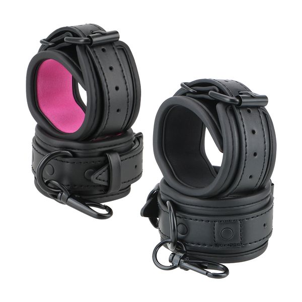 fabric 1 pair pu leather handcuffs sm products adjustable games toys for couples bondage restraints accessories product erotic vacuum pocket, Black;white
fabric 1 pair pu leather handcuffs sm products adjustable games toys for couples bondage restraints accessories product erotic vacuum pocket, Black;white