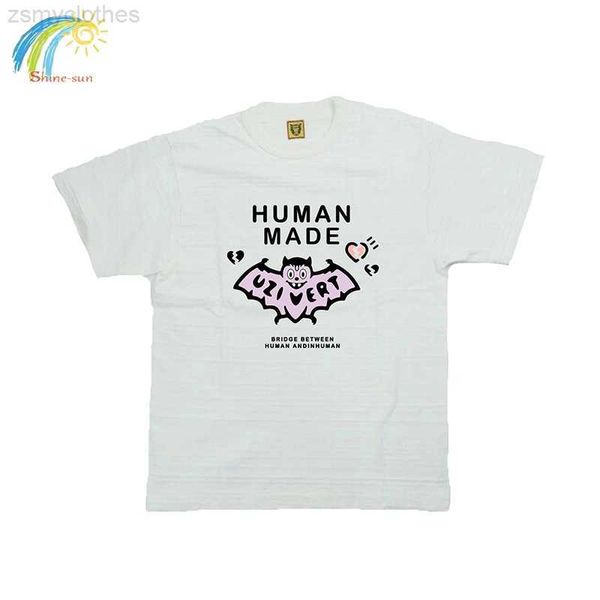 men's t-shirts new human made short sleeve men women 1 1 tees bat print pattern casual o-neck t-shirts, White;black
men's t-shirts new human made short sleeve men women 1 1 tees bat print pattern casual o-neck t-shirts, White;black
