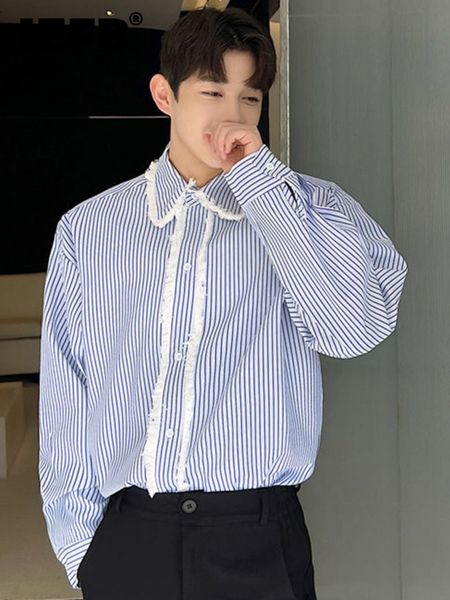 men s casual shirts iefb stripe men shirt contrast color summer 2023 korean fashion single breasted turn down collar long sleeve 9a3117 2304, White;black
men s casual shirts iefb stripe men shirt contrast color summer 2023 korean fashion single breasted turn down collar long sleeve 9a3117 2304, White;black