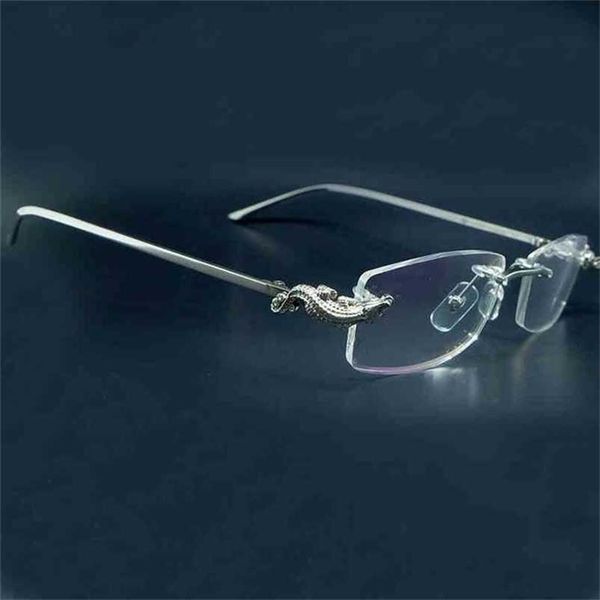 2023 designer glasses model crocodile mens woman rimless optical frame fill prescription w0d5 sunglasses, White;black
2023 designer glasses model crocodile mens woman rimless optical frame fill prescription w0d5 sunglasses, White;black