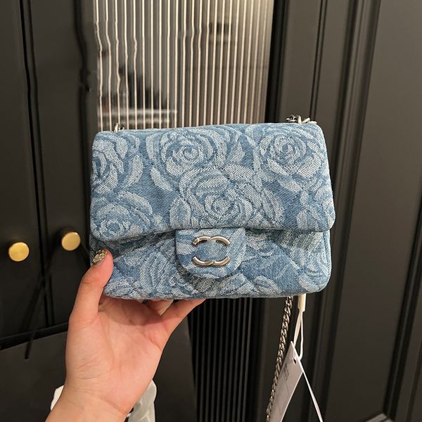womens blue denim camellia vanity bags classic mini sqaure flap quilted purse with silver heart crush bead metal hardware chain crossbody sh
womens blue denim camellia vanity bags classic mini sqaure flap quilted purse with silver heart crush bead metal hardware chain crossbody sh