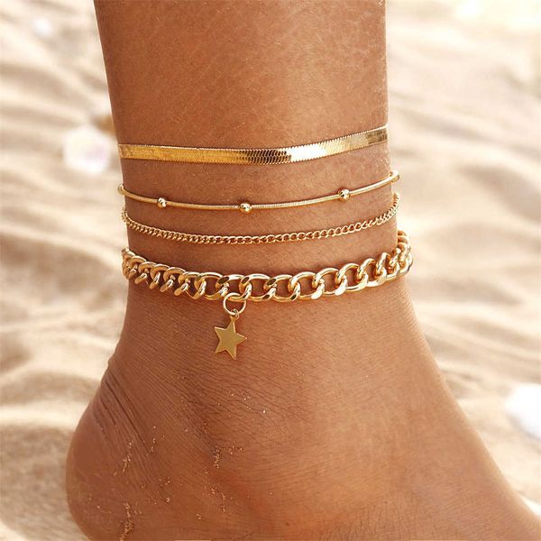 anklets fnio new style creative simple women's ankles bracelet multi-layer chain anklet set summer beach aa230406, Red;blue
anklets fnio new style creative simple women's ankles bracelet multi-layer chain anklet set summer beach aa230406, Red;blue
