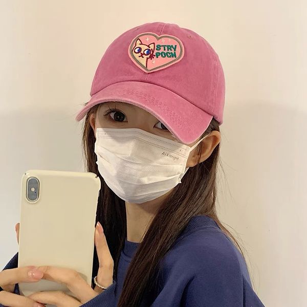 ball caps cute cat sweet pink love baseball cap female girl soft cotton adjustable hat fashion korean kawaii sport sun visor 230407, Blue;gray
ball caps cute cat sweet pink love baseball cap female girl soft cotton adjustable hat fashion korean kawaii sport sun visor 230407, Blue;gray