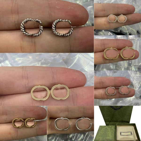 women gold studs earrings designer jewelry hoops silver earrings for mens ear double letter stud luxury hoops fashion love earrings with box, Golden;silver
women gold studs earrings designer jewelry hoops silver earrings for mens ear double letter stud luxury hoops fashion love earrings with box, Golden;silver
