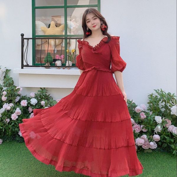 casual dresses elegant women's luxury designer evening dress party brand v-neck ruffled flare sleeves elastic waist sparkling long dres, Black;gray
casual dresses elegant women's luxury designer evening dress party brand v-neck ruffled flare sleeves elastic waist sparkling long dres, Black;gray