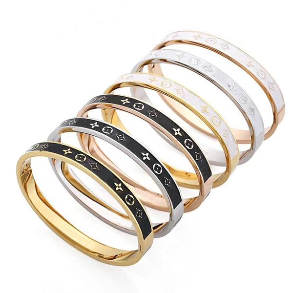 2023 brand classic letter bangle bracelet new fashion bracelets designer for women colorful dripping oil designer jewelry, Black
2023 brand classic letter bangle bracelet new fashion bracelets designer for women colorful dripping oil designer jewelry, Black