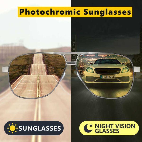 sunglasses night vision polarized pchromic sunglasses men's driving chameleon glasses for day and night dual-use male color change lens, White;black
sunglasses night vision polarized pchromic sunglasses men's driving chameleon glasses for day and night dual-use male color change lens, White;black