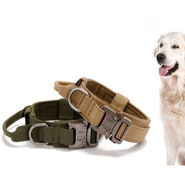 Tactical Dog Collar, Adjustable Military Training Nylon Dog Collar with Control Handle and Heavy Metal Buckle for and Large Dogs
Tactical Dog Collar, Adjustable Military Training Nylon Dog Collar with Control Handle and Heavy Metal Buckle for and Large Dogs