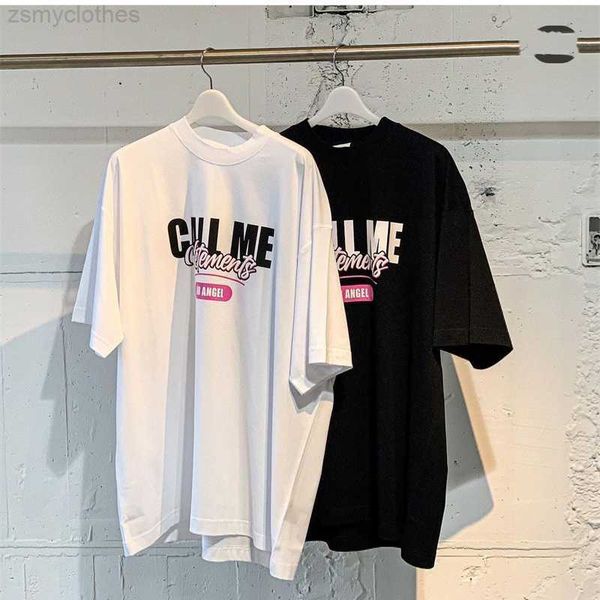 men's t-shirts vetements new spring and summer monogrammed cotton round neck oversized t-shirts for men and women, White;black
men's t-shirts vetements new spring and summer monogrammed cotton round neck oversized t-shirts for men and women, White;black