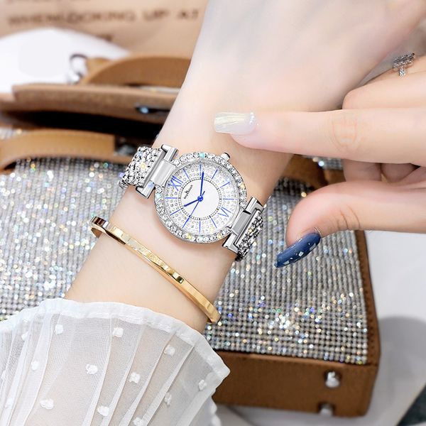 luxury women watches brand designer diamond lady watch 40mm dress all stainless steel band quartz wristwatches for ladies womens christmas m, Slivery;brown
luxury women watches brand designer diamond lady watch 40mm dress all stainless steel band quartz wristwatches for ladies womens christmas m, Slivery;brown