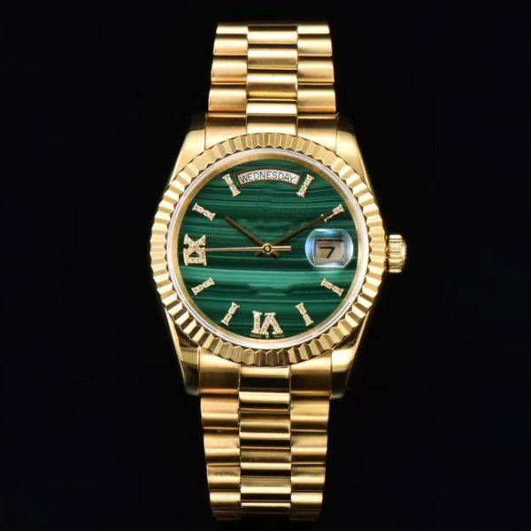 natural malachite watch: both men and women can wear different patterns of mineral swiss high-end movements, creating a noble gemstone dial, Slivery;brown
natural malachite watch: both men and women can wear different patterns of mineral swiss high-end movements, creating a noble gemstone dial, Slivery;brown