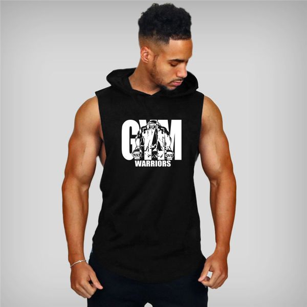 men tank muscleguys gym clothing mens bodybuilding hooded cotton sleeveless vest sweatshirt fitness workout sportswear male 230407, White;black
men tank muscleguys gym clothing mens bodybuilding hooded cotton sleeveless vest sweatshirt fitness workout sportswear male 230407, White;black