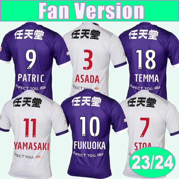 23 24 kyoto sanga mens patric soccer jerseys fukuoka yamasaki sota asada temma home purple away white football shirt short sleeve aldult uni, Black;yellow
23 24 kyoto sanga mens patric soccer jerseys fukuoka yamasaki sota asada temma home purple away white football shirt short sleeve aldult uni, Black;yellow
