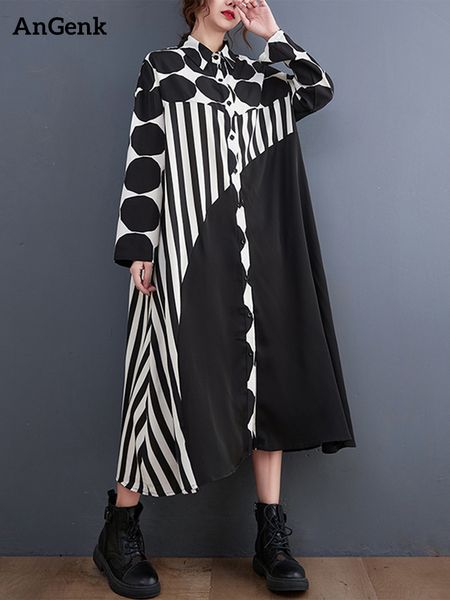 casual dresses patch work dot women's long sleeve loose relaxed retro dress fashion elegant clothing spring/summer 230407, Black;gray
casual dresses patch work dot women's long sleeve loose relaxed retro dress fashion elegant clothing spring/summer 230407, Black;gray