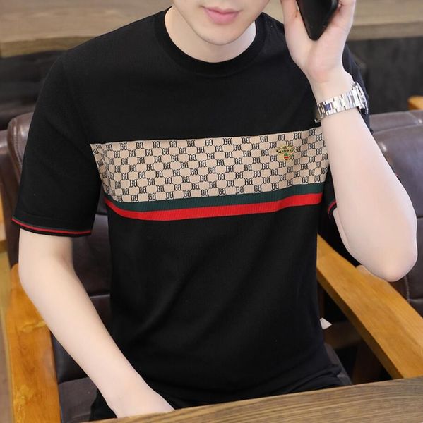 men's t-shirts designer summer new men's t-shirt fashion slim fit breathable mid youth ice silk short sleeve t-shirt, White;black
men's t-shirts designer summer new men's t-shirt fashion slim fit breathable mid youth ice silk short sleeve t-shirt, White;black