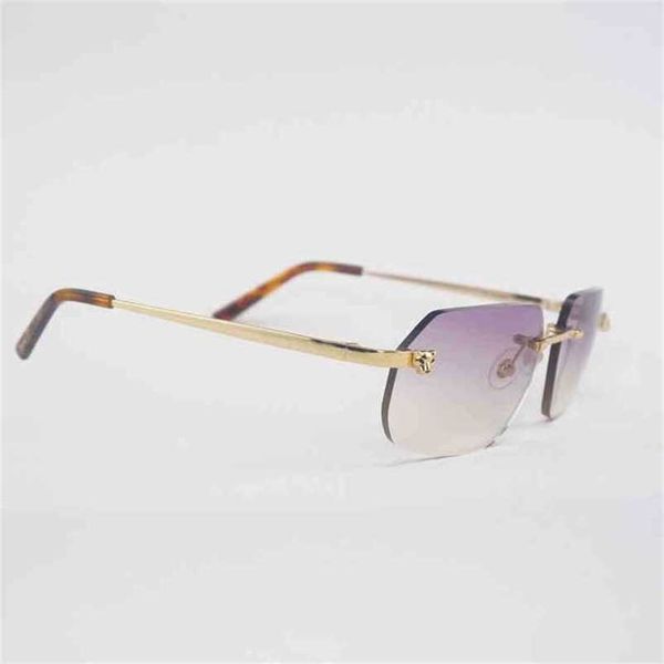 2023 designer glasses new vintage leopard style sunglasses men rimless metal frame gafas women for outdoor accessories oculos square shades, White;black
2023 designer glasses new vintage leopard style sunglasses men rimless metal frame gafas women for outdoor accessories oculos square shades, White;black
